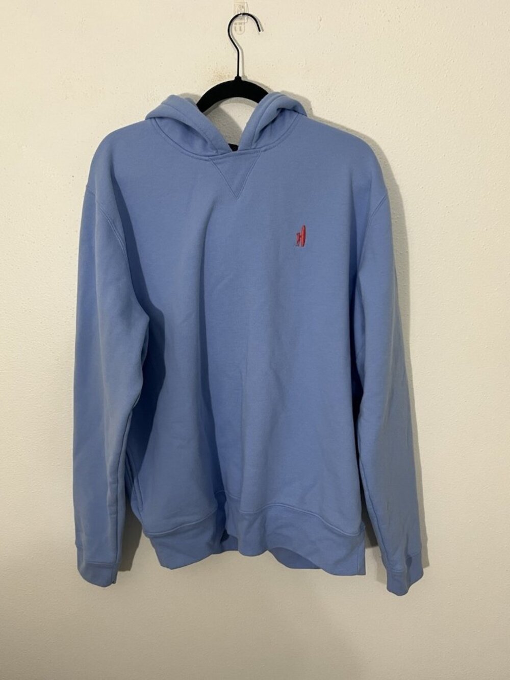 Johnnie-O Blue Pullover Hoodie With Embroidered Logo Size XL